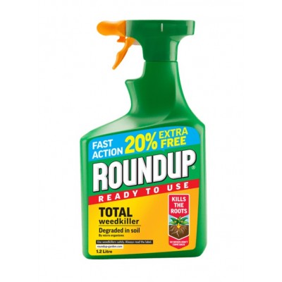 Roundup Total Weedkiller 1L Ready To Use (+ 20% Extra) Roundup Total Weedkiller 1L Ready To Use (+ 20% Extra)